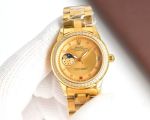 Rolex Datejust Replica with Oyster Bracelet Cal8217 Movement 316L Sapphire Glass Women Gold Watch